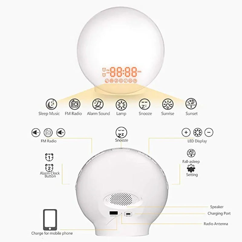 Restivra LumiWake™ Light & Alarm
